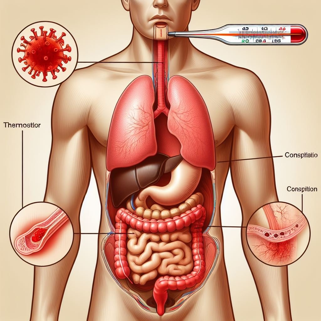 Can constipation cause fever?